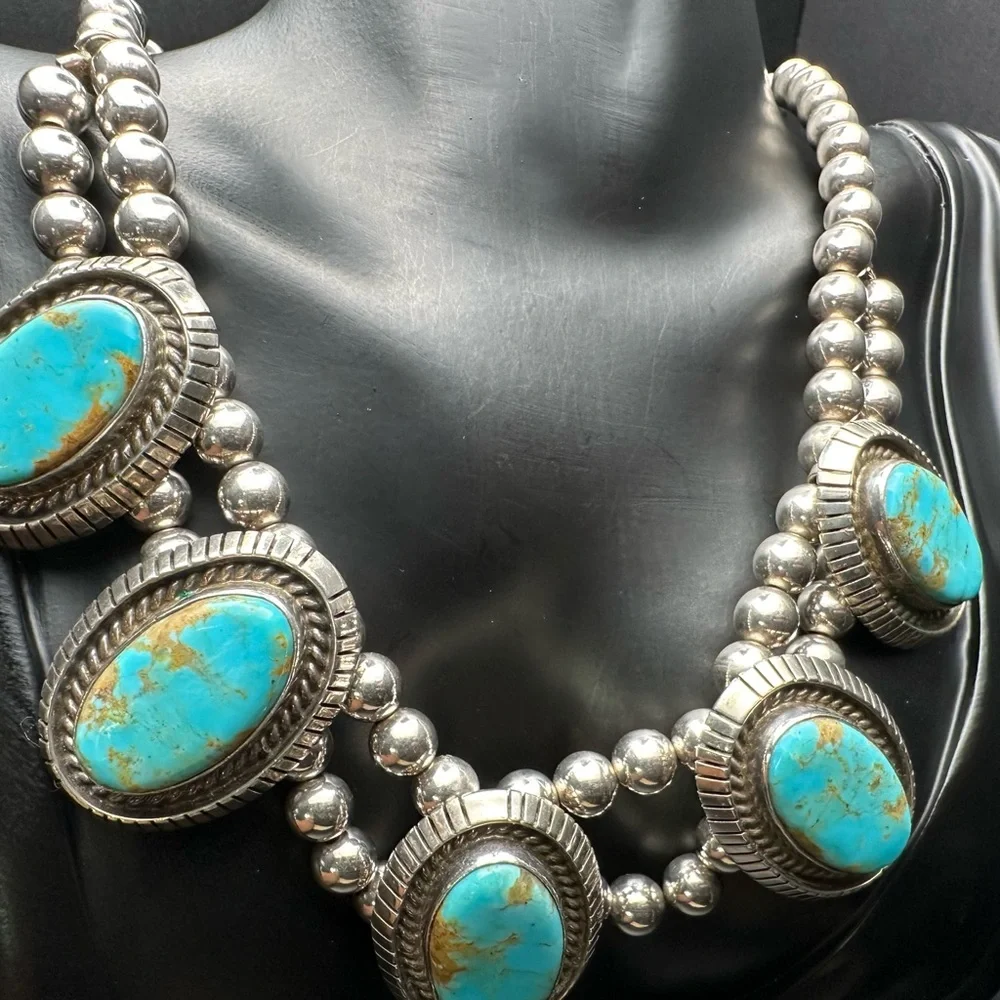 Desert Sentinel Necklace Sterling Silver (925) | Natural Turquoise - Picture 1 of 2